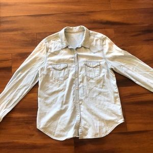 “Denim” button up shirt